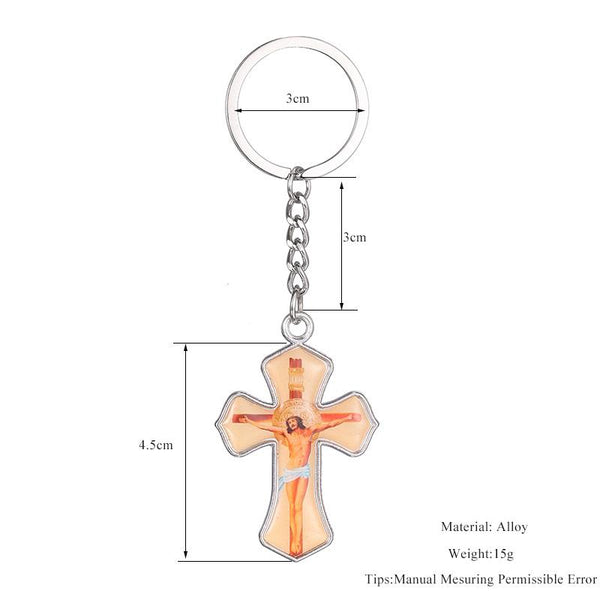 Unique Charms Jesus Keychain