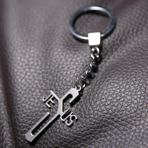 High Quality Cross Keychain
