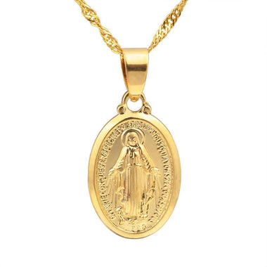 Virgin Mary Pendant Necklace