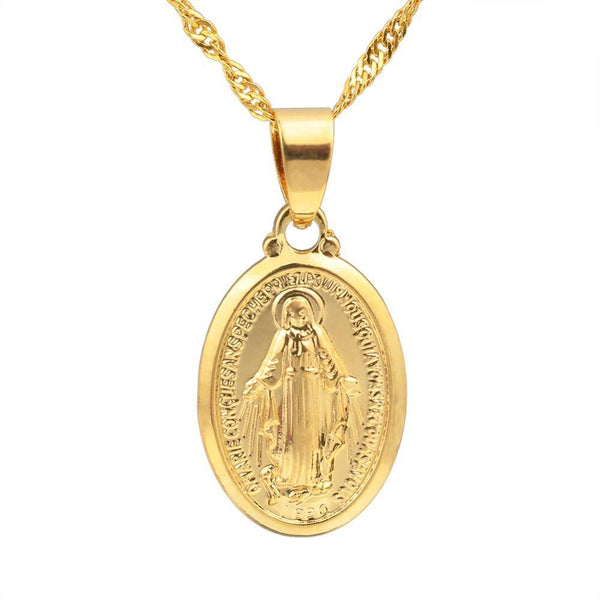 Virgin Mary Pendant Necklace