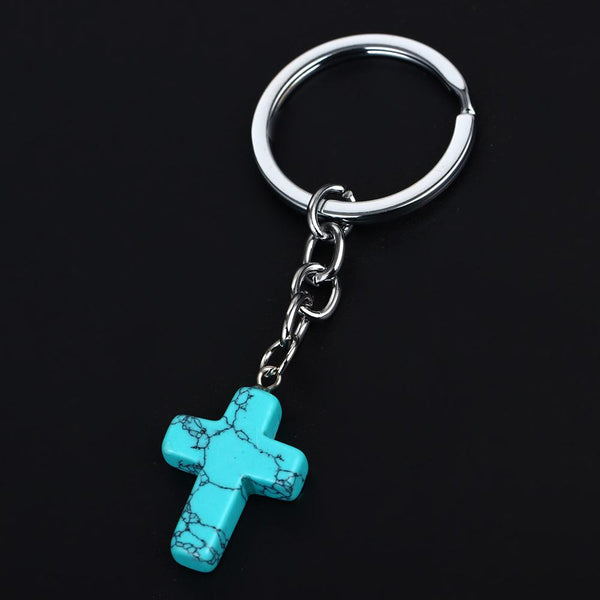 Natural Gem Stone Keychain