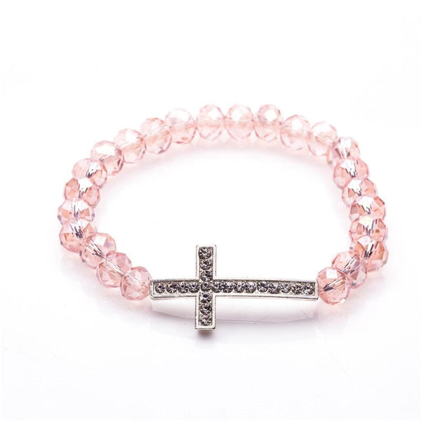 Crystal Charm Christian Bracelet