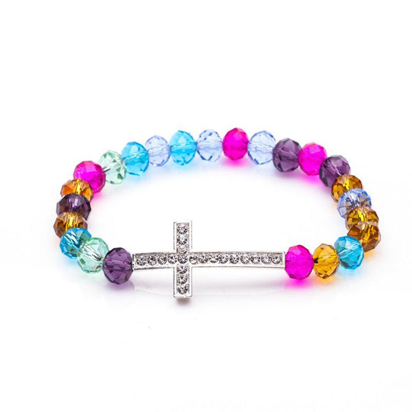 Crystal Charm Christian Bracelet