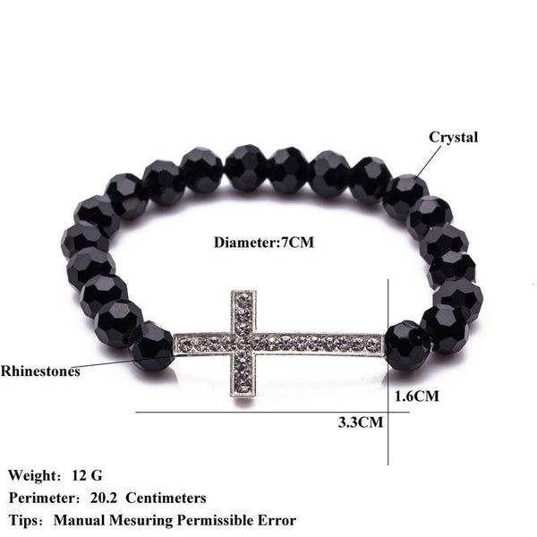 Crystal Charm Christian Bracelet