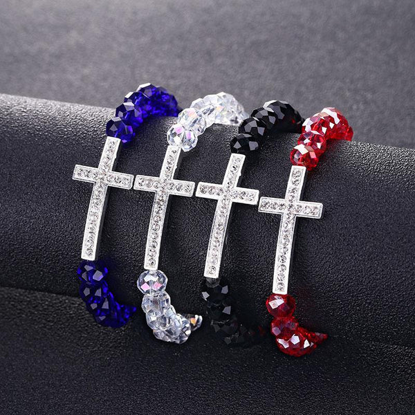 Crystal Charm Christian Bracelet