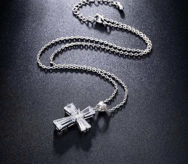 Crystal Cross Necklace
