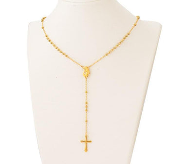 Long Chain Rosary Necklace