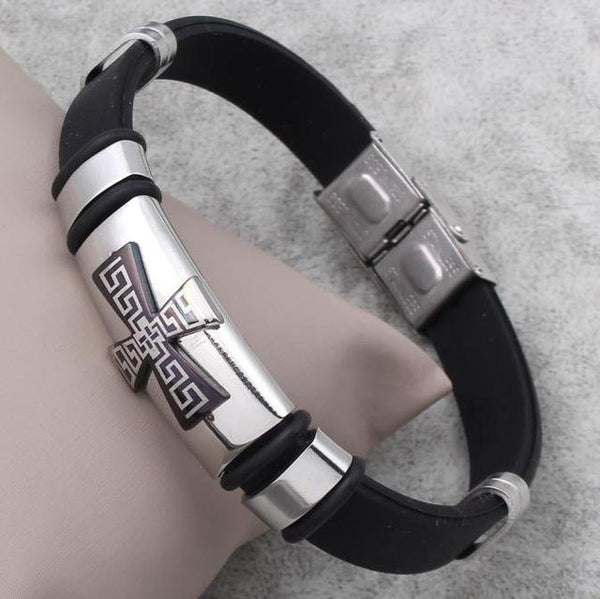 Trendy Cross Silicone Bracelets