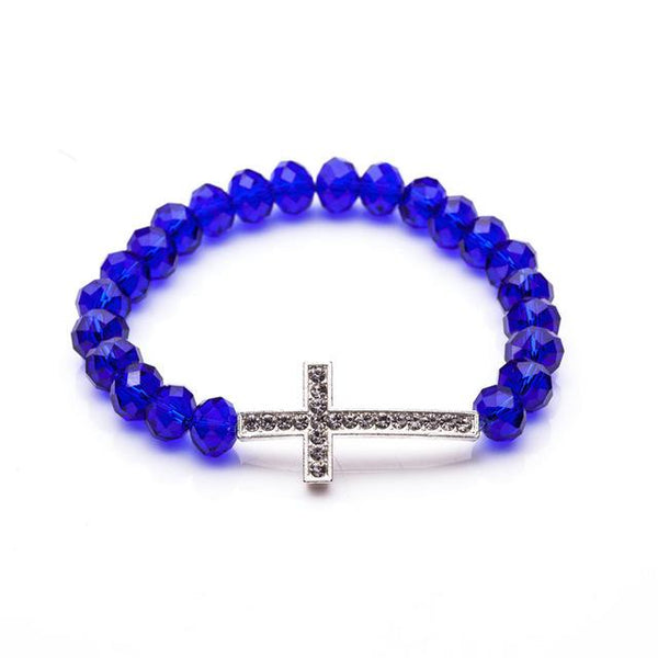Crystal Charm Christian Bracelet